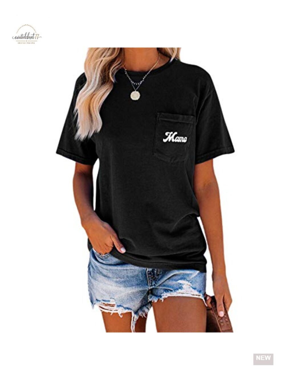 Mama Graphic Tee Cotton Blend Crew Neck Short Sleeve Summer Top